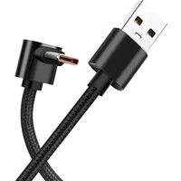 60W USB A to USB C Fast Charging Cable 90° Elbow Design High Speed Data Sync Durable Charging Wire for Samsung Xiaomi Redmi