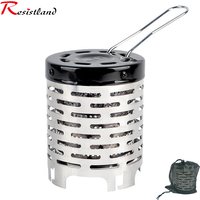 Mini Gas Heater Stove Wear-resistant Outdoor Camping Portable Steel Warmer Heating Cover Equipment