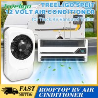 Treeligo 12V Air Conditioner 10500BTU Truck AC Unit 12V Air Conditioner Split Electric Low Noise Fast Cooling For Semi-Truck Bus