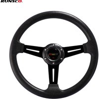 330mm 13inch PU Racing Steering Wheel 6-Bolt 70mm PCD Deep Dish Lightweight Sport Drift Steering Wheel for Tuning Car Universal