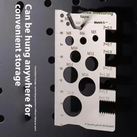 Compact Industrial Bolt Nut Screw Thread Pitch Measurement Gauge, Ideal for Home & Craft