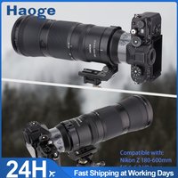 Haoge Tripod Mount Ring for Nikon Nikkor Z 180-600mm f/5.6-6.3 VR Lens built-in Arca Type Quick Release Plate LMR-Z186