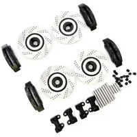 4PCS Alloy Brake Discs & Calipers for Traxxas TRX4 Defender – 1/10 RC Crawler Car Accessories
