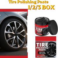 Tire Polishing Paste 1/2/3 PCS Car Wheel Refurbisher Anti-Crack Care Paste Portable Auto Maintenance Shiner