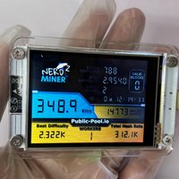 NMMiner NerdMiner V2 Hashrate Lucky Miner ESP32 2.8 inch Smart Display Crypto Solo Lottery 350KH/s Bitcoin