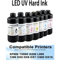 UV Hard Ink 1000ML UV Ink For Epson XP600 TX800 XP-600 L800 L805 L1800 R290 R300 1390 1400 1410 1430 DX5 DX7 DX10 UV Printer