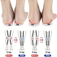 1 Pair Silicone Gel Foot Insoles X/O Shape with Magnet Heel Pad for Men And Women Foot Care Insert for Comfort