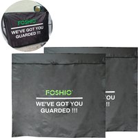 FOSHIO 2 pièces en Nylon porte fenêtre couverture gardes anti-rayures panneau latéral protecteur lavage nettoyage verre teinte Film accessoires