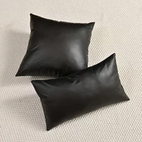 1pc Thick Waterproof PU Pillow Cover European Style Luxury Lumbar Cushion for Sofa Living Room