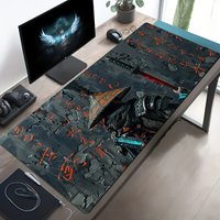 1pc Samurai Warrior Design Mouse Pad Non-Slip Large Mousepad 450X900 PC Computer Keyboard XXL Desk Mat Offices Rug Gaming Mats
