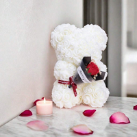 Teddy Bear Carry Foam Rose Bouquet for Weddings Mother's Day Thank You to Nurses Teachers Ideal for All Celebrations