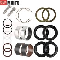 Front Fork Bushing Dust Oil Seals Rebuild Kit For Harley 1990-2013 XL883 XL1200 Sportster 883 1200 1991-2005 FXD Dyna