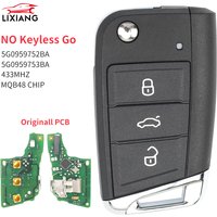 Original PCB Remote Car Key For VW Touran Golf7 MK7 Polo Tiguan Skoda Octavia Seat Leon Ateca MQB48 chip 433MHz 5G0959752BA BB