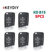 5pcs KD B15 Universal Remote Key 3 Buttons for Volkswagen Style Keydiy B Series Car Key for KD900 Kd-x2 KD Mini Key Programmer