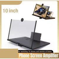 10 Inch 3D Screen Amplifier Video Magnifier for Smartphone Enlarged Mobile Phone Stand Bracket