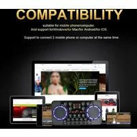 professional mixing table V300 Pro Sound Card Bluetooth-compatible Audio Interface Mixer DJ Digital Effect Console USB Record