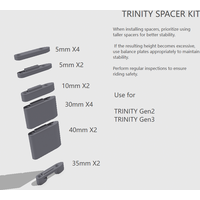 Podkładki i dystanse zwiększające wysokość, drukowane 3D, do kierownicy Giant TRINITY Triathlon Bike TTCar Rest Handle, do części rowerowych i komponentów.