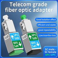 Fiber Optic Adapter Optical Fiber Cable Interface Connection Coupler Converter Fiber Tool Single Mode SCUPC/SCAPC Male/Female