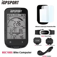 IGPSPORT BCS100S Bike Computer BLE ANT+ 2.6 Inch IPX7 Type-C 40H Battery Life Auto Backlight GNSS Stopwatch IGS Bicycle Computer