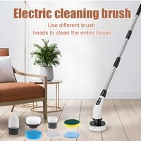 Multifunctional Electric Cleaning Brush Wireless Extendable 9-In-1 Portable Scrubber for Bathroom Kitchen Home Car Cleaning