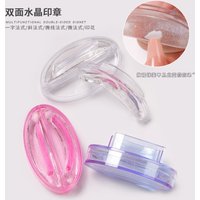 High-Elastic Soft Detachable Modular Nail Silicone Stamp Head Curved Silicone Nail Stamp For Precise Transfer Of Nail Art Design