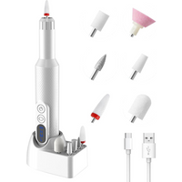 Upgraded Electric Nail Drill Cordless 6 Drill Bits 18000RPM LED Screen Professional Manicure Pedicure Gel Remover for Home Use