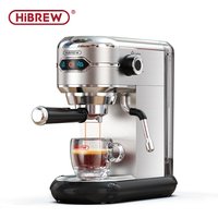 HiBREW Coffee Maker Cafetera 20 Bar Inox Semi Automatic Super Slim ESE POD& Powder Espresso Cappuccino Machine Hot Water H11