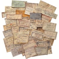 Coffee Dyed Paper Distress JunkJournal Vintage label Handbook Album Diary Book DIY Decorative Collage