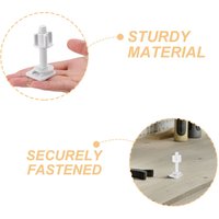2pcs Toilet Hinge Screws Durable Toilet Fixing Bolts Set Universal Toilet Seat Screws Replacement Heavy Duty Toilet Seat Hinges