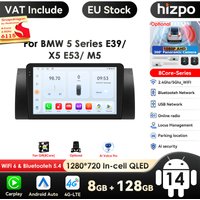 8 + 128G Android 14 Auto Radio Multimedia Video Player für BMW 5 E39 E53 X5 1995-2001 2002 2003 2004 2005 2006 Navigation GPS 2 Din