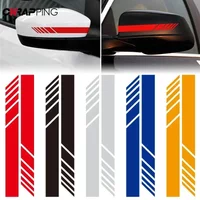 Car Rearview Mirror Reflective Strip Styling Auto SUV Vinyl Car Sticker and Decals Left Right Side Decal DIY Auto Body Decals
