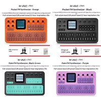 En stock : M-Vave Fm1, pédale d'effets synthétiseur FM portable, batterie 12h, 6 opérateurs, 32 algorithmes, 128 presets, haut-parleur intégré