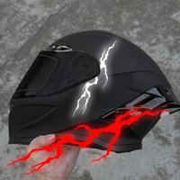 1PC Reflective Lightning Motorcycle Stickers Waterproof Safe Driving for Motorbike Helmet Fuel Tank DIY Scooter Vinyl Decals