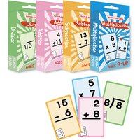 36Pcs/set Math Addition Subtraction Multiplication Division Erasable Reusable Number Learning Cards Children's Math Teaching Aid