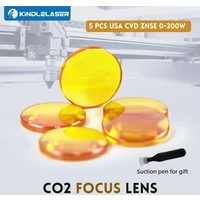 Kindlelaser 1PCS 5PCS Focus Lens USA CVD ZnSe DIA 20mm for 0-200W CO2 Laser Engraving Cutting Machine