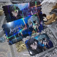 Genshin Impact II Dottore Pantalone Tartaglia Cosplay tinplate Badge brooch Fang Card Transparent card Accessories Xmas Gift