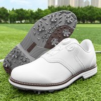 Golf Shoes for Men, Anti-slip Spiked Sole Comfortable Breathable Golf Sneakers, Outdoor Sports Golf Footwear for Golfer 39-49