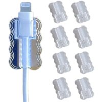 5/10Pcs Transparent Data Cable Protector Anti-Breakage Wear-resistant Data Cable Sleeves Double Layered Waves Fall Prevention