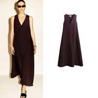 Spring Summer New Arrival Women's Loose Fit V Neck Sleeveless a Line Long Dress Commute Style Casual Everyday Wear