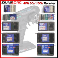 DUMBORC P6FG X10FG P6DC X4FMG MINI 4CH 6CH 10CH Receiver 4.8-10V Voltage Return for X6 DDF-350 Transmitter RC Car Boat Tank