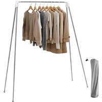 Collapsible Floor Stand Clothes Coat Hanger Stainless Steel Retractable Clothes Drying Rack for Home Dorm Camping Travel Outdoor