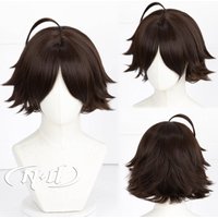 ND Rintarō Suna Cosplay Wigs Anime Haikyū!! Cosplay Dark Brown Hair Wigs Heat Resistant Synthetic for Halloween Party Comic Con