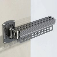 Punch-free Wall Mounted Folding Clothes Hanger Retractable Invisible Drying Rack for Balcony Laundry Room