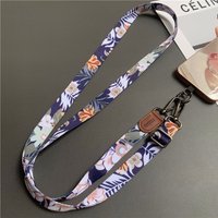 Adjustable Tropical Pattern Moblie Phone Lanyard Strap Hanging Neck Crossbody Phone Lanyards Universal For All Phone Case