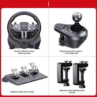 V9 Gen2 Racing Game 900 Degree PC PS4 Switch Computer Simulation Driving European Truck 5 Euro Card 2 Steering Wheel