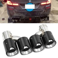 Exhaust Tailpipe Tip For BMW 535i F10 F11 Upgrade M5 Look Quad Tailpipe Stainless Steel Muffler Exhaust System Tips Nozzle