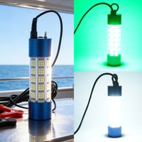 1pc 150W-300W high-power underwater fish lure light, providing large-scale underwater illumination at night to attract fish, 12V