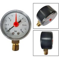 Y50 Pressure Gauge G1/4 0-6 Bar For Water Oil Air 50mm Radial Connection Manometer With Copper Sensor