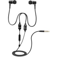 FC12 Stereo Music Headset Air Tube 3.5mm Anti-radiation Earphone In-ear Headphone Noise Reduction Line Control w/ Mic for Phone