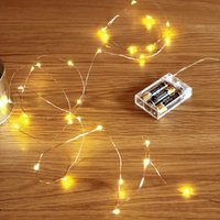 1-20M Led String Lights Copper Wire Starry Fairy Lights Battery Operated Lights for Bedroom Christmas Parties Wedding Decoration